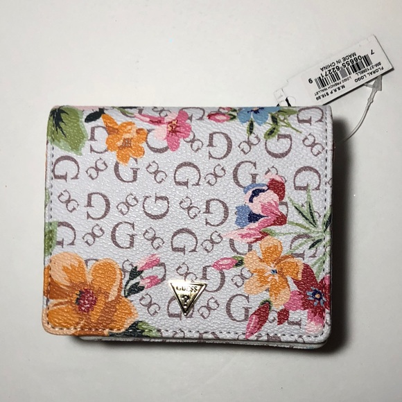 floral guess wallet